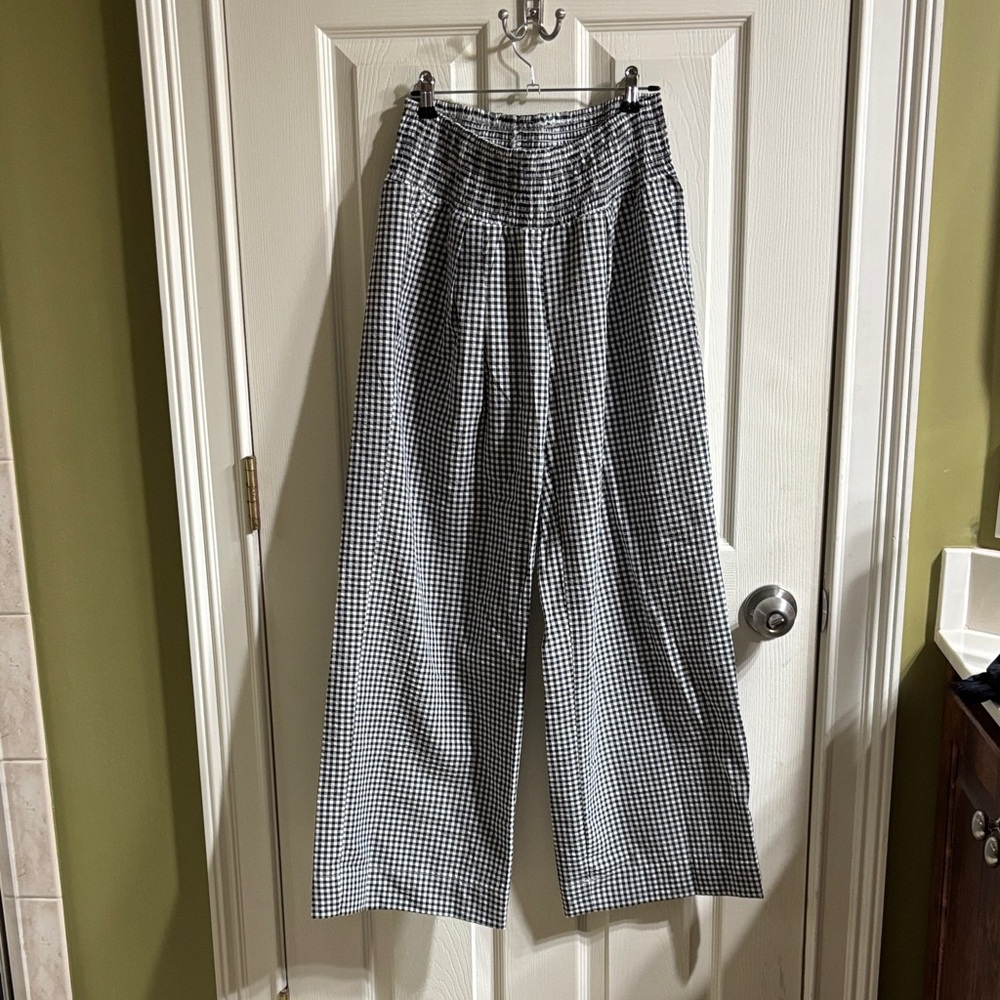 NWOT Black and White Gingham Women's Pants - Picture 2 of 3